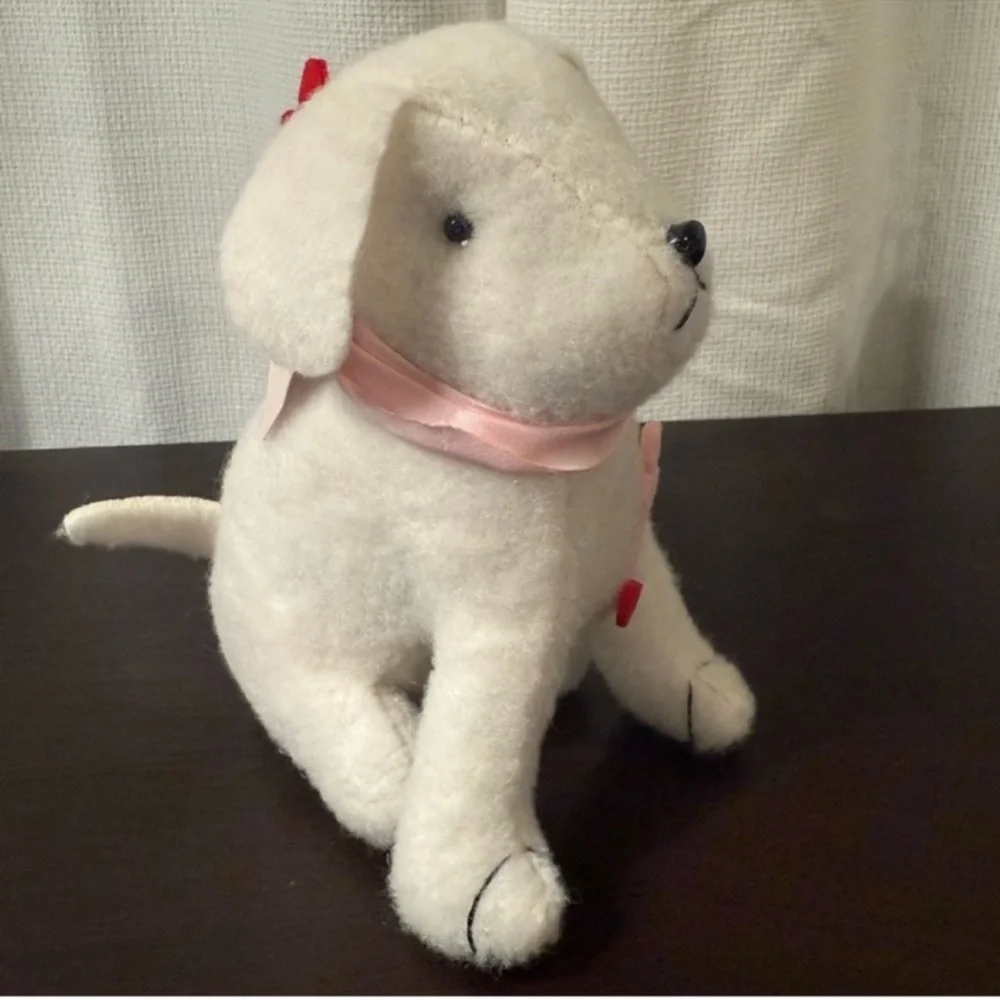 3 for $15 SALE New Target Bullseye Playground Valentine Plush White Dog as Cupid